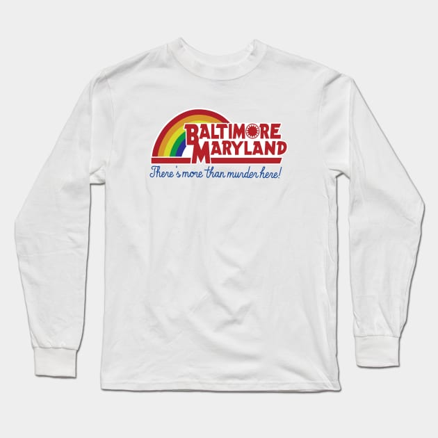 Baltimore Maryland - Reading rainbow Long Sleeve T-Shirt by TreemanMorse